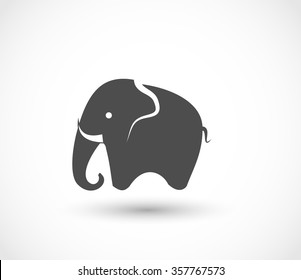 elephant over gray color icon program for mac